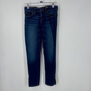 Pilcro and The Letterpress Low Rise Straight Leg Jeans Womens 28 Zipper Ankles
